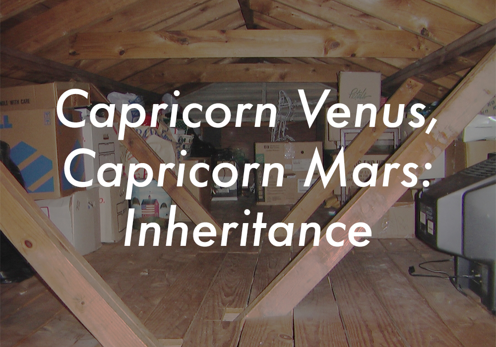 Capricorn Venus Capricorn Mars