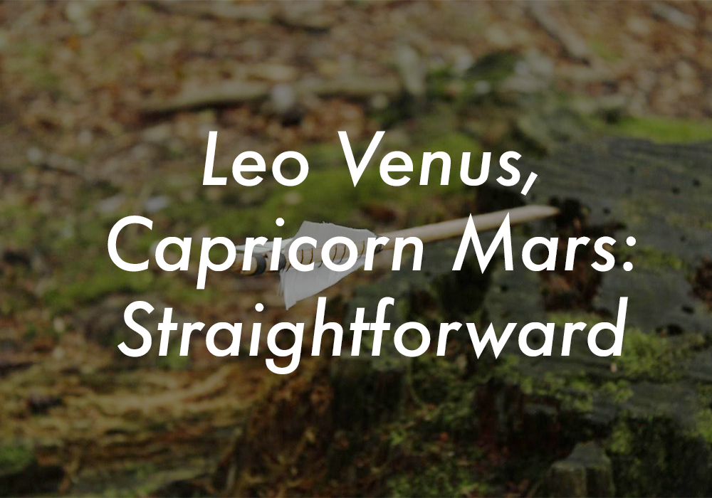 Leo Venus Capricorn Mars