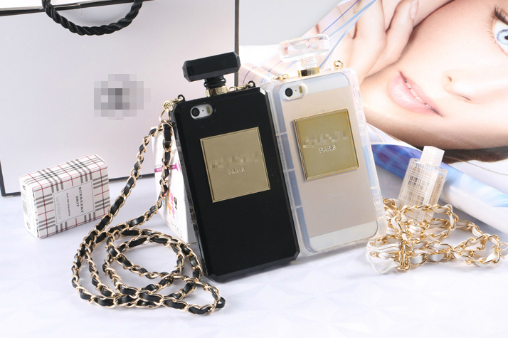 Chanel N5 iPhone Cases Black and Clear