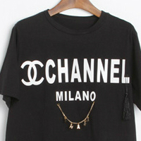 Channel Chanel Milano T-shirt with Logo