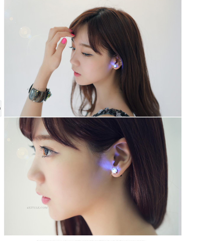 LED Lit Stud Earings